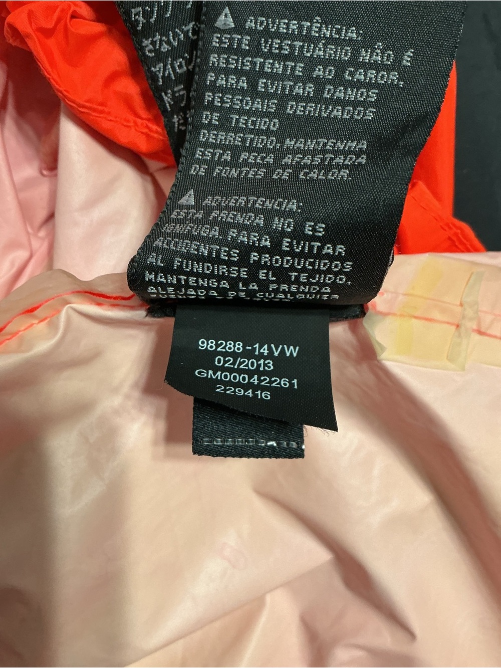 Harley-Davidson Bright Orange and Black Two-Piece Rain Suit - Picture 4 of 16